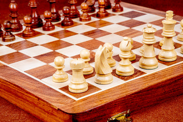 Wooden Magnetic Folding Chessboard - 16" X 16"