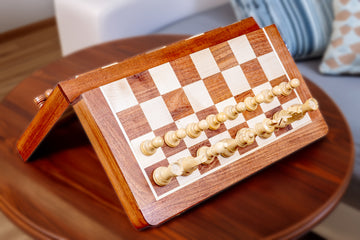 Wooden Magnetic Folding Chessboard - 16" X 16"