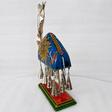 Wooden Camel Décor with Bells