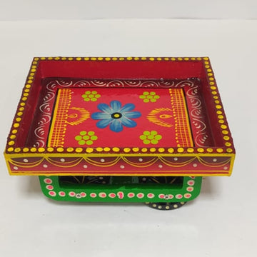 Wooden Hathgaadi (Red)