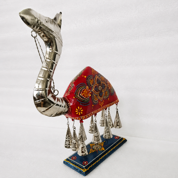 Wooden Camel Décor with Bells