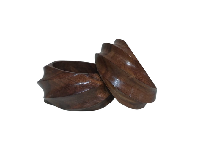 Wooden 2 inches Bangles (Set of 2)
