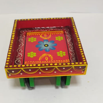 Wooden Hathgaadi (Red)