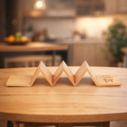 Wooden Zig Zag Platter
