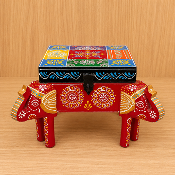 Hand-Painted Multicolour Jewellery / Storage Box
