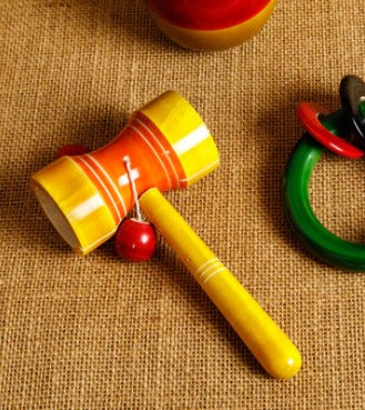 Wooden Damaru Rattle