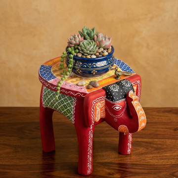 Elephant Stool (Red)