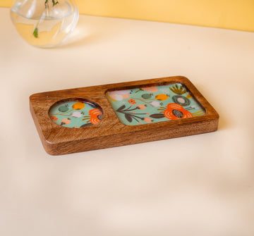 Teatime Platter with Coaster Combo