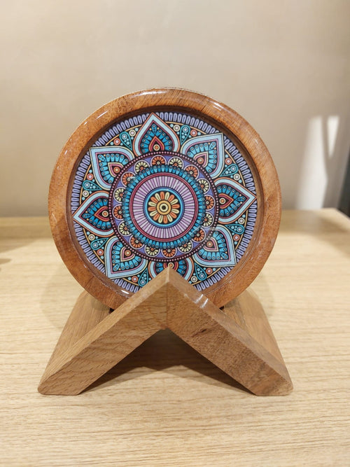 Wooden Coaster (Mandala Edition)