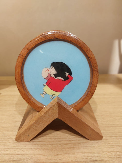 Wooden Coaster (Shinchan Edition)