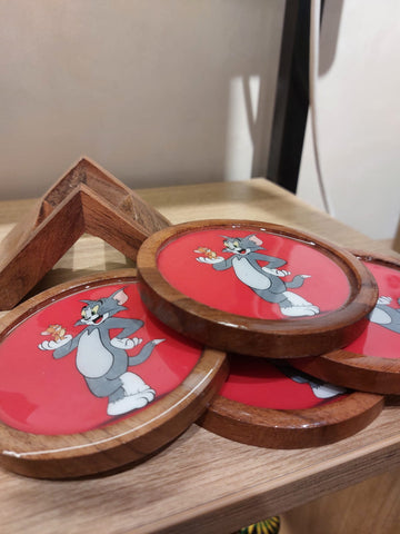 Wooden Coaster (Tom and Jerry Edition)