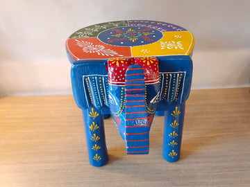 "Elephant Stool (Blue)
3
