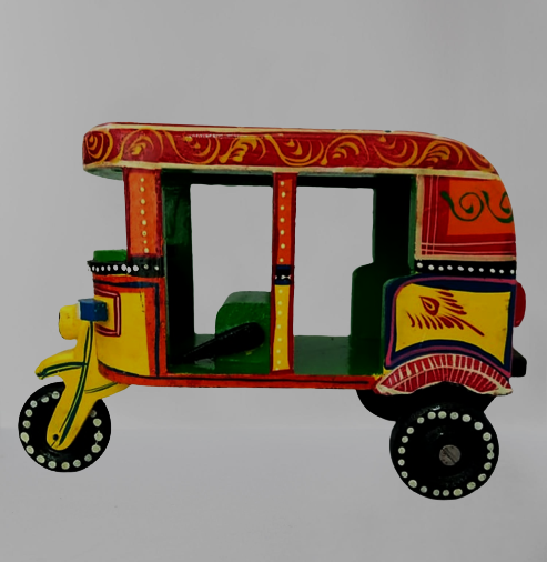 Wooden Auto Rickshaw