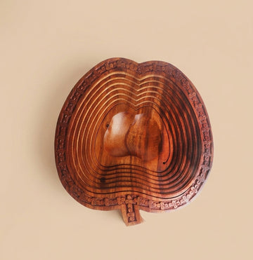 Wooden Spring Fruit Basket - Apple 2