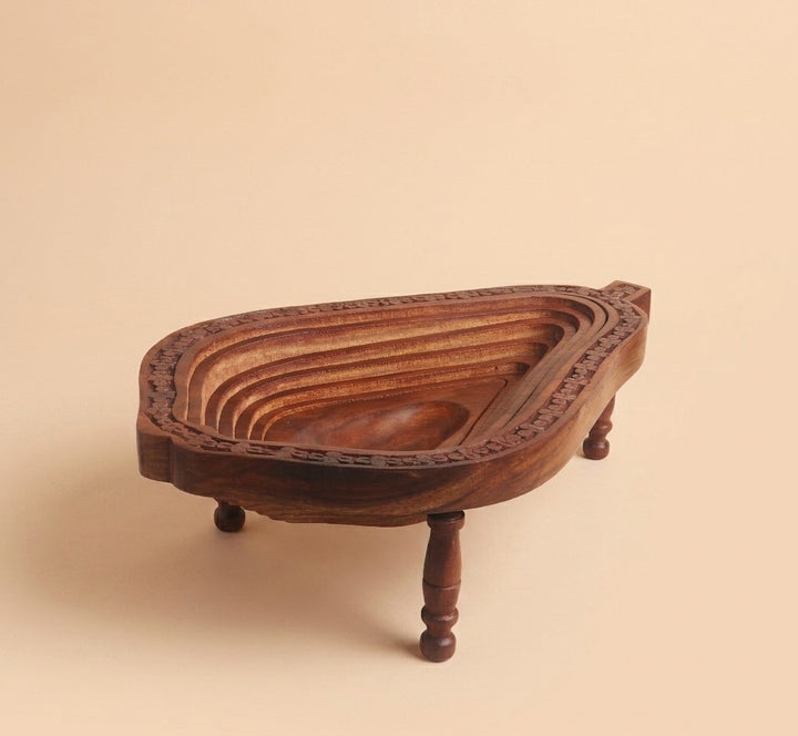 Wooden Spring Fruit Basket - Papaya 2