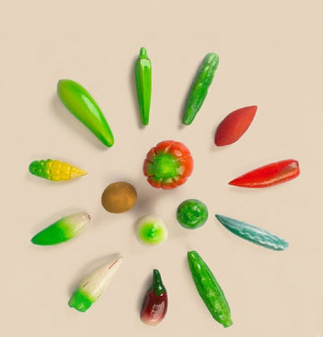 Wooden Vegetable Set 4