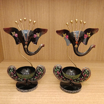 Ganesh Tealights – Black