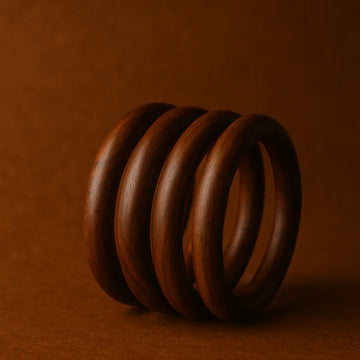 Wooden Bangles Embrace (Set of 4)