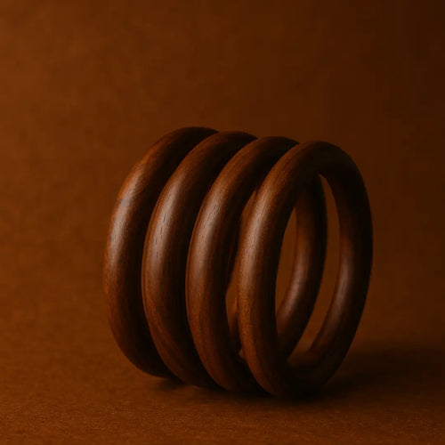 Wooden Bangles Embrace (Set of 4)