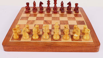Wooden Magnetic Folding Chessboard - 12" X 12"