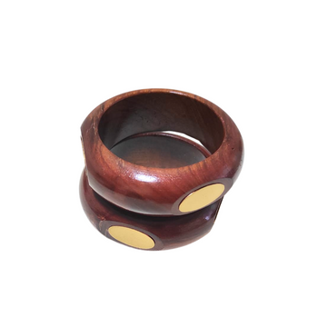 Wooden Brass Bangles