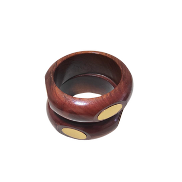 Wooden Brass Bangles
