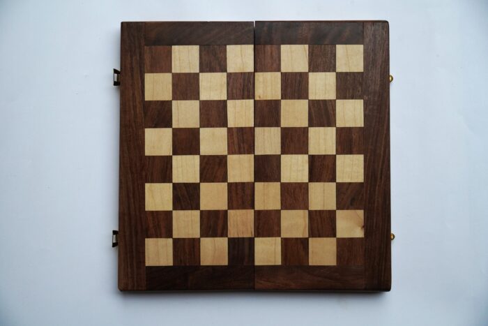 Wooden Magnetic Drawer Chessboard - 10" X 10"