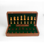 Wooden Non Magnetic Folding Chessboard – 10″ X 10″