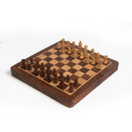 Wooden Magnetic Folding Chessboard - 10" X 10"