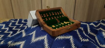 Wooden Magnetic Folding Chessboard - 5" X 5"
