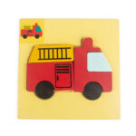 Wooden Board Puzzle - Fire Truck