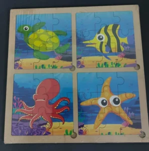 4 Puzzle-Water Animals