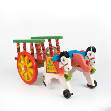 Wooden Multicolour Bullock Cart 1