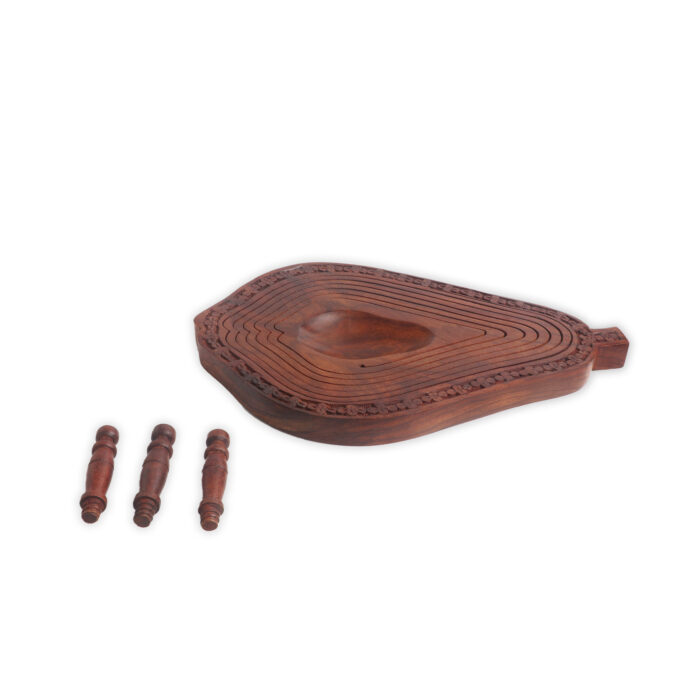 Wooden Spring Fruit Basket - Papaya