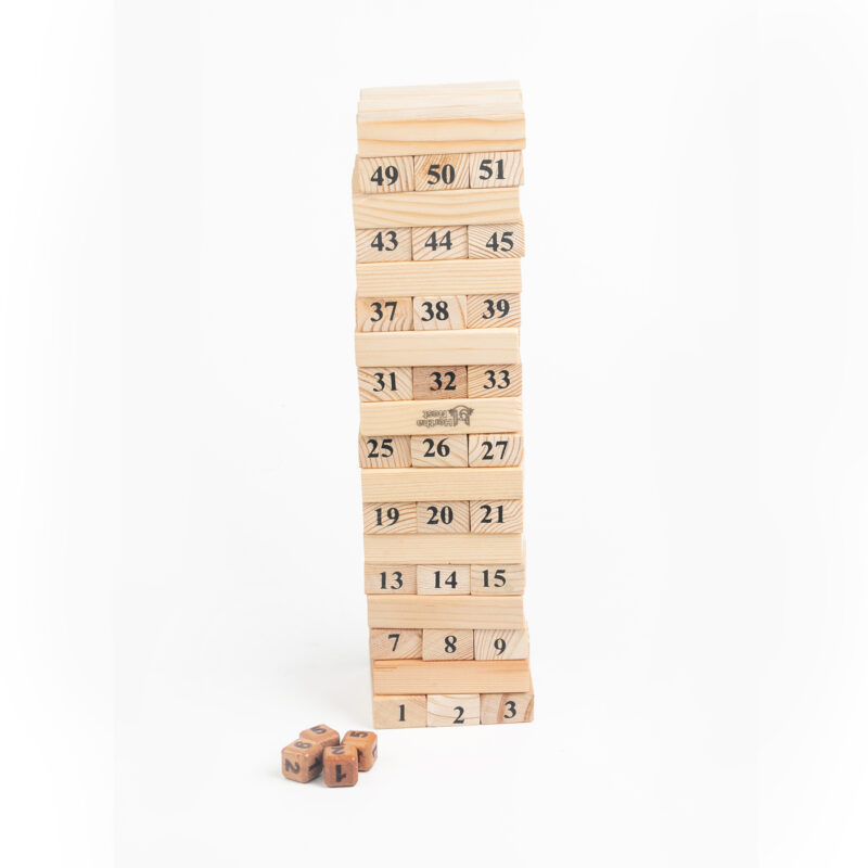 Wooden Jenga Set Hertha Nest Game in 2024