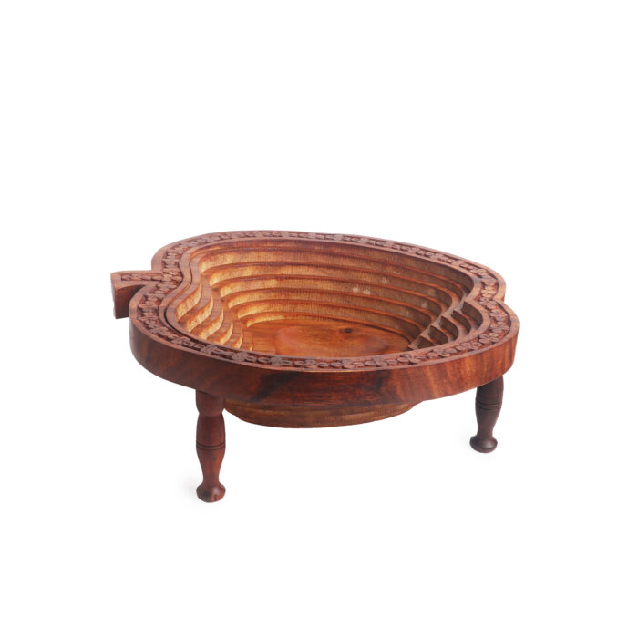 Wooden Spring Fruit Basket - Apple